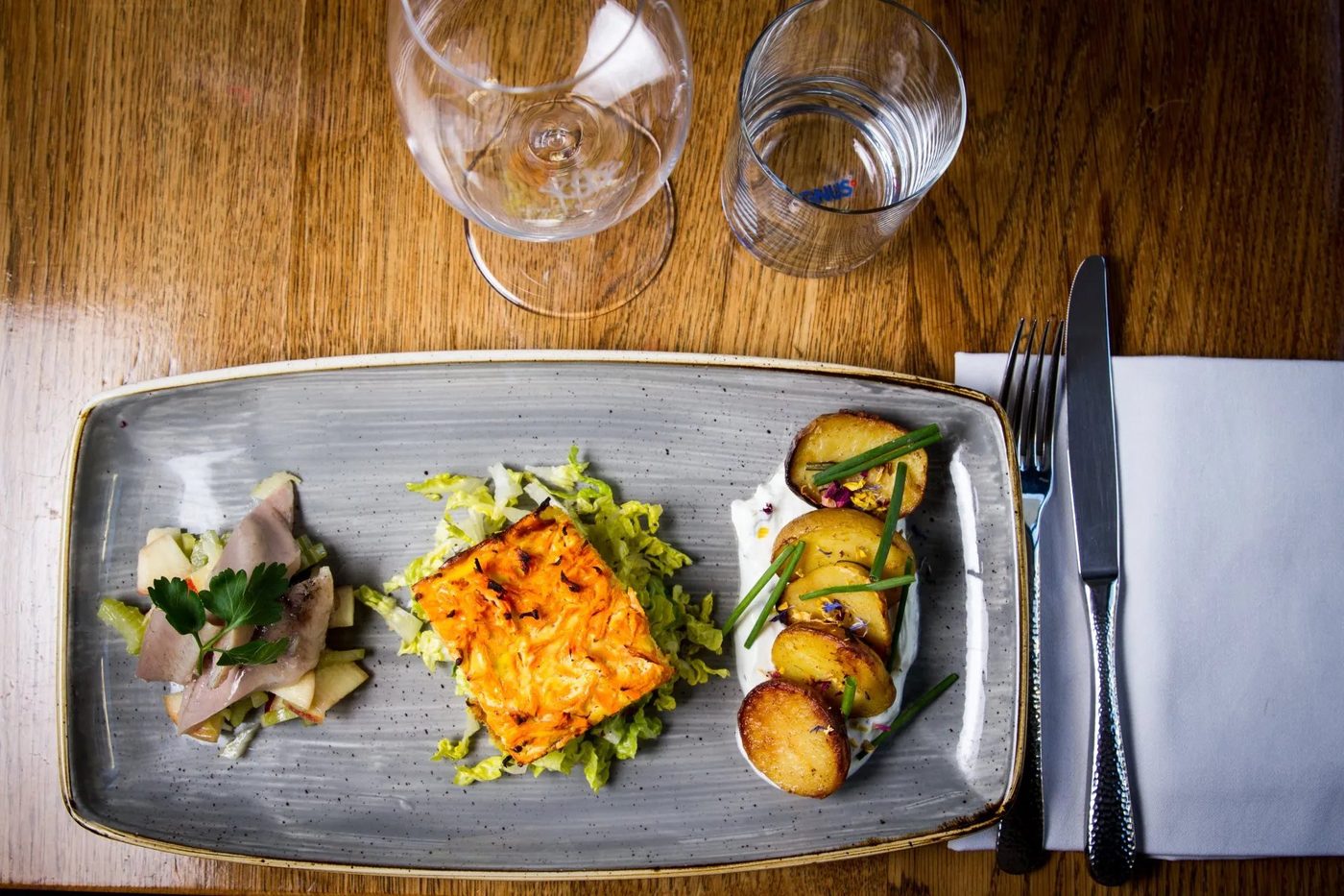 Gastronomie · Food von oben